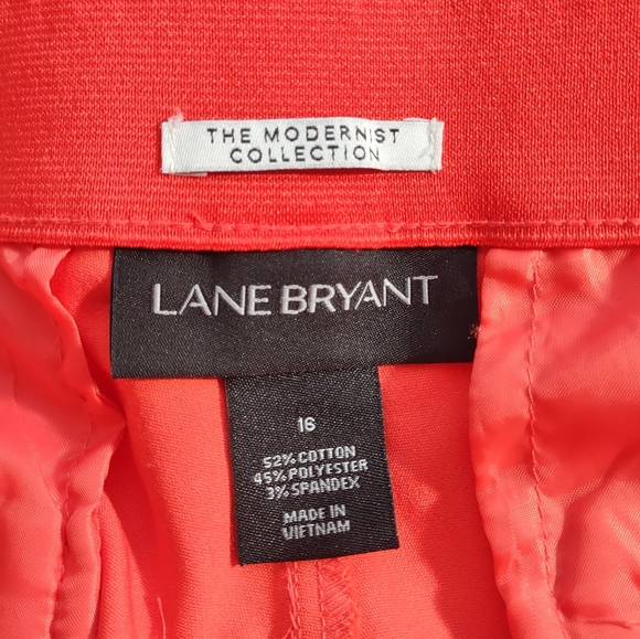 🔴5/$10 Lane Bryant orange ankle pants - Picture 3 of 3